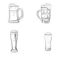 doodle beer glasses N2