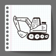 Excavator doodle N19