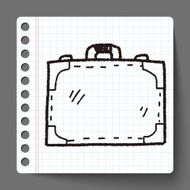 briefcase doodle drawing N34