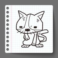 cat doodle N14