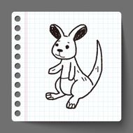 kangaroo doodle N9