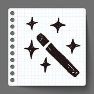 magic wand doodle N16