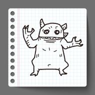 monster doodle N113