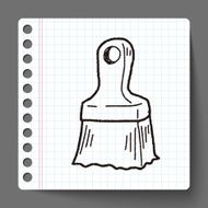 paint brush doodle N20