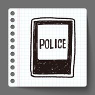 police station doodle N6