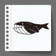 Whale doodle N15