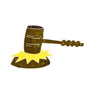 cartoon gavel banging N9