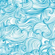 Waves and curls background