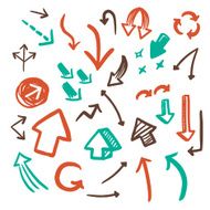 lovely doodle style arrows set N2