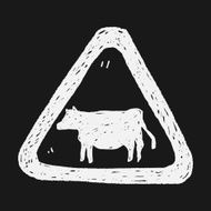 cow sign doodle N5