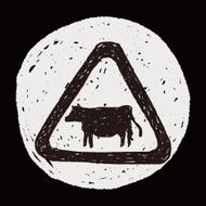 cow sign doodle N6
