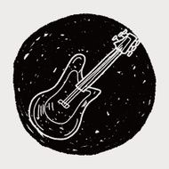 Electric guitar doodle N4
