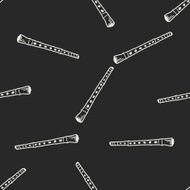 Flute doodle seamless pattern background N2