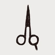 Hair cutting scissor doodle N6