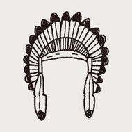 Indians hat doodle N5