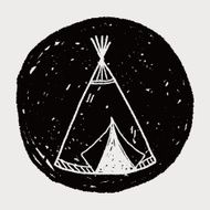 Indians tent doodle N6
