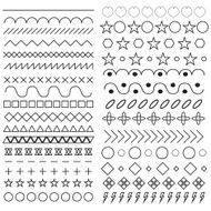 Set scribble design element Geometric vector illustration