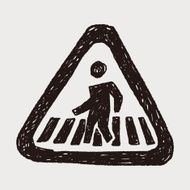 people walk sign doodle N5