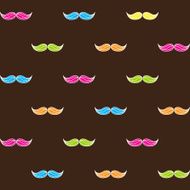 happy father&#039;s day with moustache seamless pattern N4