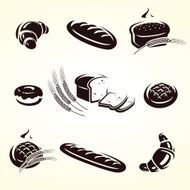 Bread set Vector