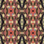 Vector Seamless Abstract Tribal Pattern N44