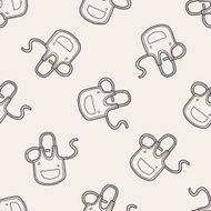 apron doodle seamless pattern background N4