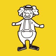 Clown doodle N14