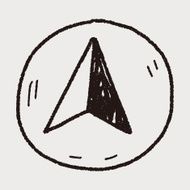 GPS arrow doodle N11
