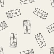 jeans doodle seamless pattern background N10