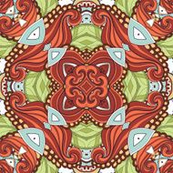 Vector Seamless Abstract Tribal Pattern N45