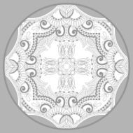 coloring book page for adults - zendala joy to older N22