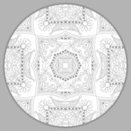 coloring book page for adults - zendala joy to older N23