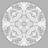 coloring book page for adults - zendala joy to older N25