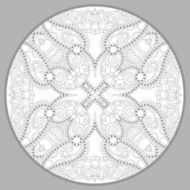 coloring book page for adults - zendala joy to older N27