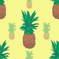 Sketchy style pineapple seamless pattern N4