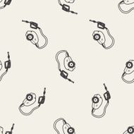 washing machine doodle seamless pattern background N6