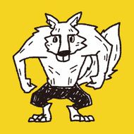 Werewolf doodle N24
