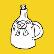 wine bottle doodle N13