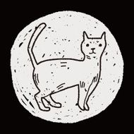 cat doodle N17