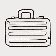 briefcase doodle drawing N35