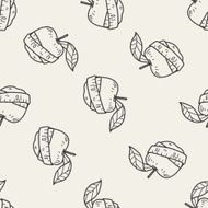 health eat doodle seamless pattern background