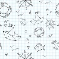 Marine seamless pattern N4