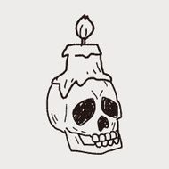 skull candle doodle N7