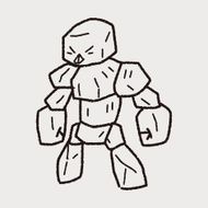 stone monster doodle N6