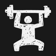 weightlifting doodle N7