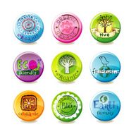 Glass eco badges N12