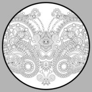 coloring book page for adults - zendala N4