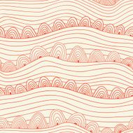 Seamless wave hand-drawn pattern N9