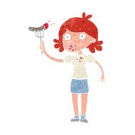cartoon woman eating sausage N4
