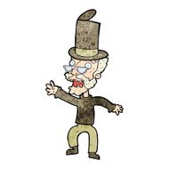 cartoon old man in top hat N4